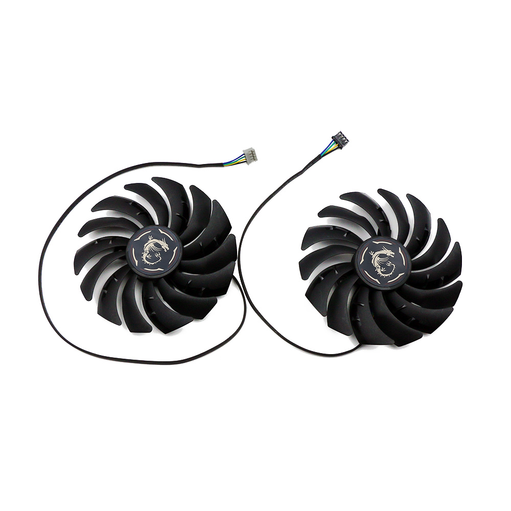 Wentylator chłodzący 95MM PLD10010S12HH RTX2070 X-8G do kart GeForce MSI RTX 2070 GAMING Z: Srebrny