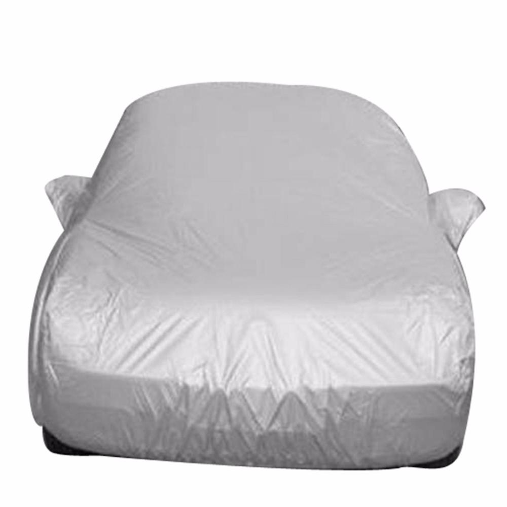 Universal cubiertas para coche entero hielo de nieve polvo sol sombra ultravioleta cubierta de plata clara tamaño L-XL Auto caso Protector de exterior cubierta DFDF