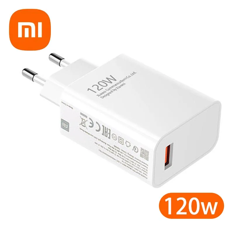 Xiaomi 120w original oplader hurtigopladning 120w 67w 33w eu vægladeradapter til redmi note 12 13 pro plus  mi 14 13 kabel: Kr