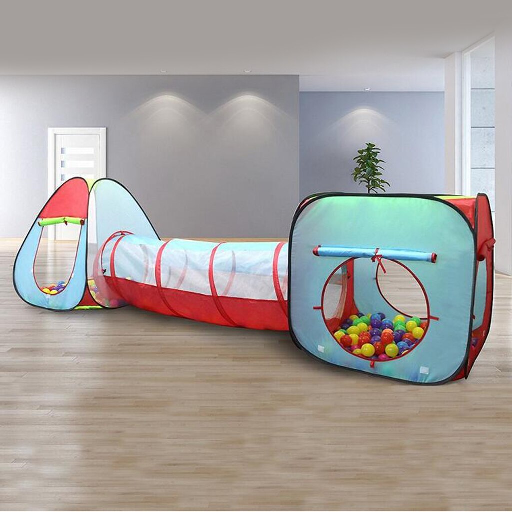 Kinderen Speelhuisje 3-In-1 Spelen Tent Kruipen Tunnel Voor Strand, Achtertuin, Camping, Thuis, tuin, Park, Partijen, Dag Zorg