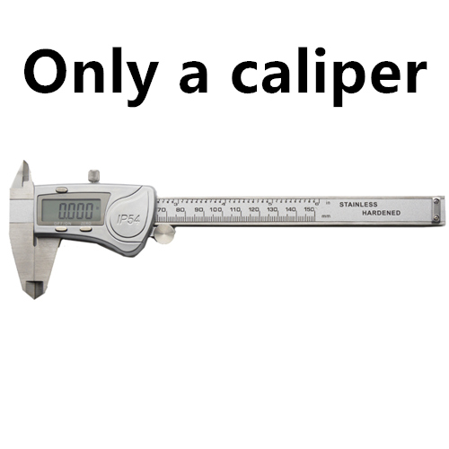 Eletrônico digital caliper 150mm à prova dwaterproof água ip54 digital caliper micrômetro guage aço inoxidável vernier caliper ferramenta de medição: only a caliper