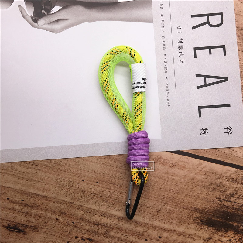 Llavero fluorescente con cordón para llaves, correa de cuello corto para llaves de coche, bolso para niños, colgante, para amigos: 12