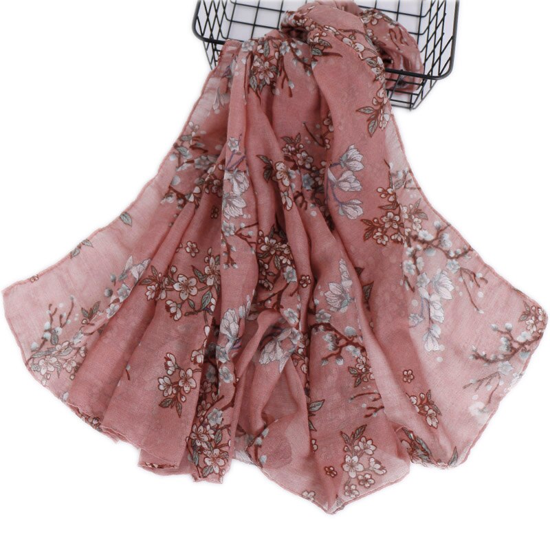 Cachecol feminino liso viscose, echarpe muçulmano hijab flor turbina outono lenço/cachecol 180*80cm 1 peça: 3