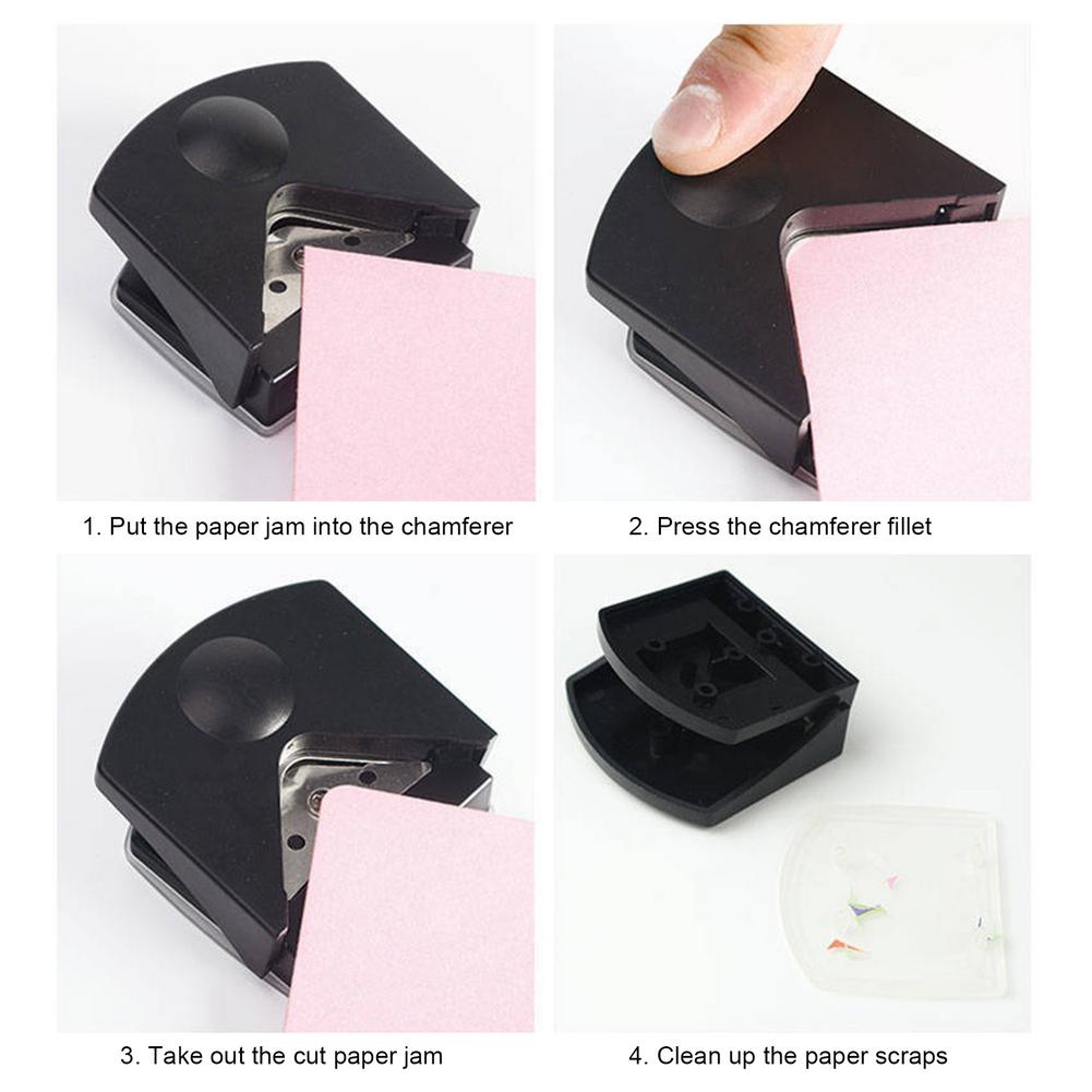 Black Business Card Rounded Corner Cutter DIY Tools Office Company Accessories Corner Rounder Paper Punch Card Photo Cutter Tool