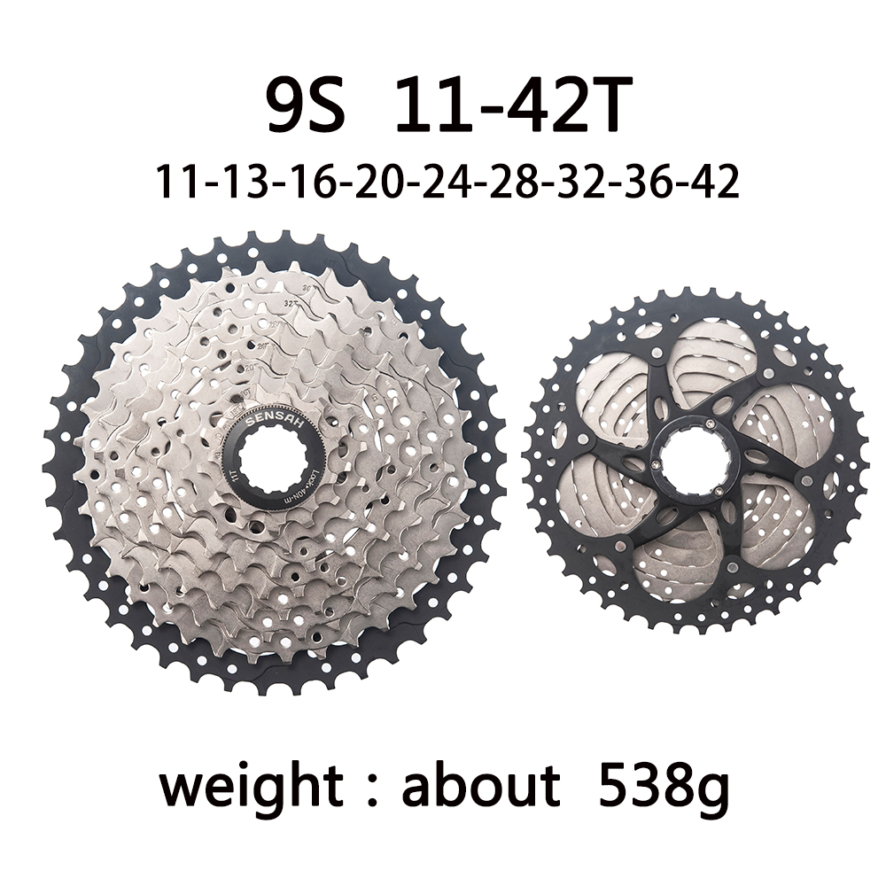 SENSAH Rower górski 8 9 10 11 12 Speed Velocidade Kaseta rowerowa MTB Freewheel Sprocket 40T 42T 46T 50T 52T dla HG HUB: FIOLETOWY