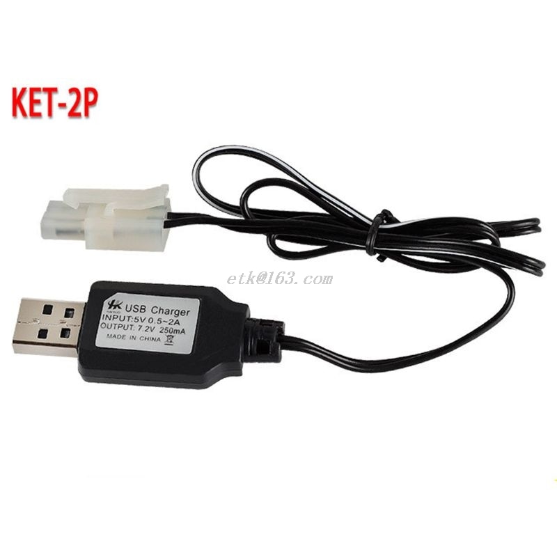 Bærbar smart laderadapter til 7.2v ni-cd ni-mh batteri med ket -2p plugg til fjernkontroll bil leker: B