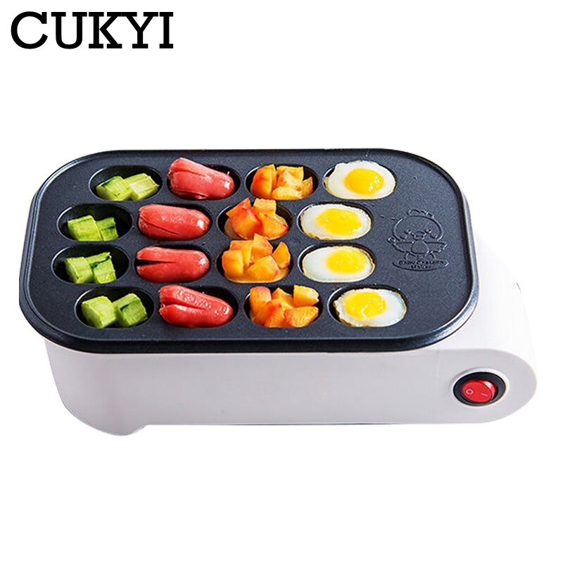 Cukyi Mini Octopus Gehaktbal Maker Elektrische Takoyaki Machine Snapper Cake Bakken Pan Hotdog Ei Omelet Vis-Vorm Cake Oven
