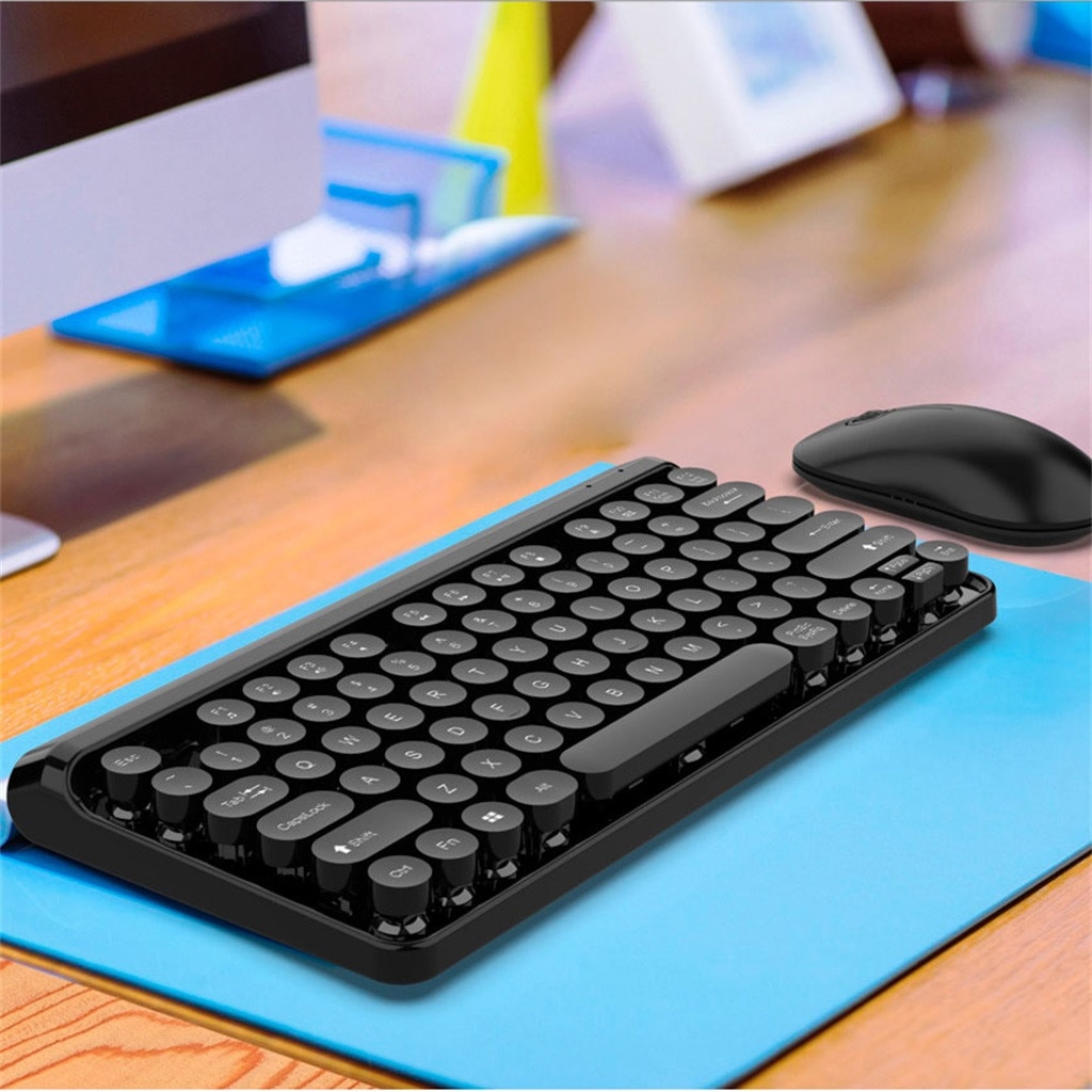Multi-device Bluetooth wireless keyboard and mouse set linemate multi-color Windows MacOS Android IOS Chrome OS universal