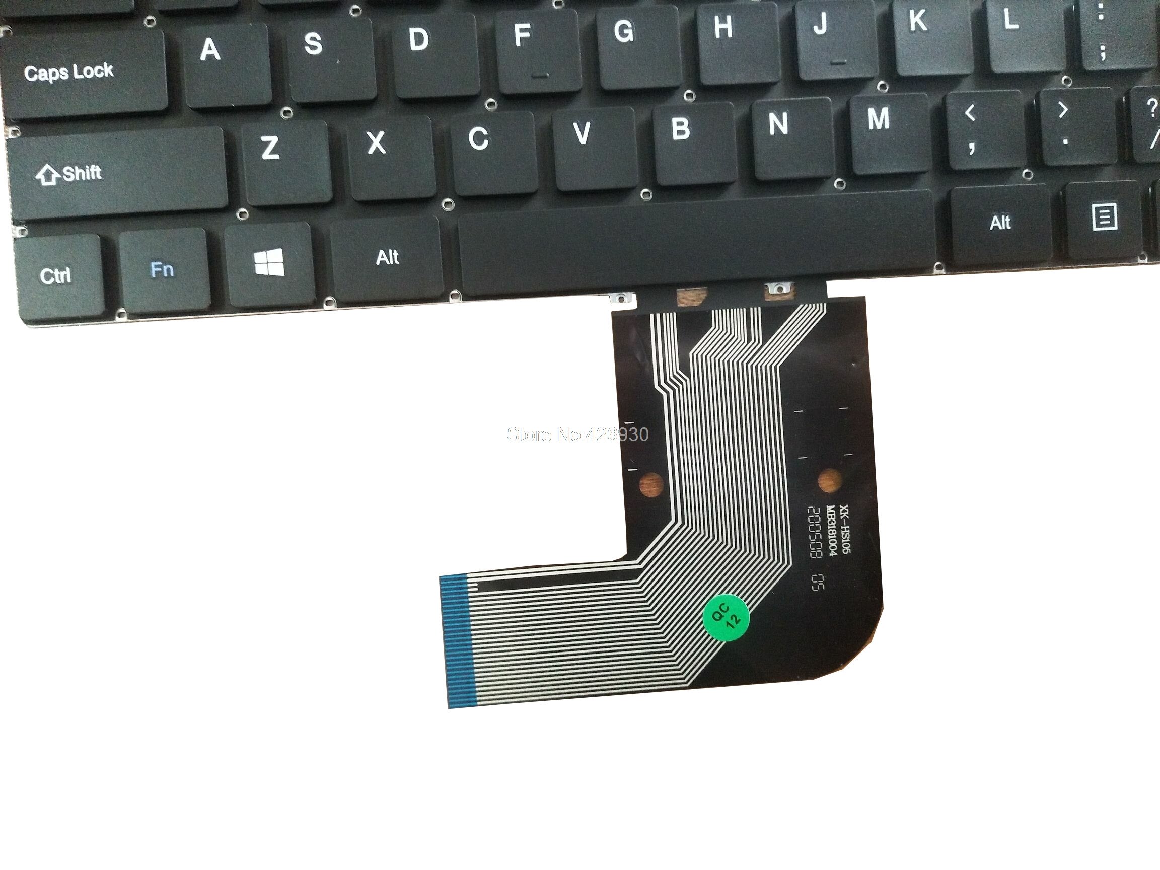 Clavier d'ordinateur portable pour Teclast F7 Plus XK-HS105 MB3181004 russe RU anglais US noir pas de cadre sans rétro-éclairé