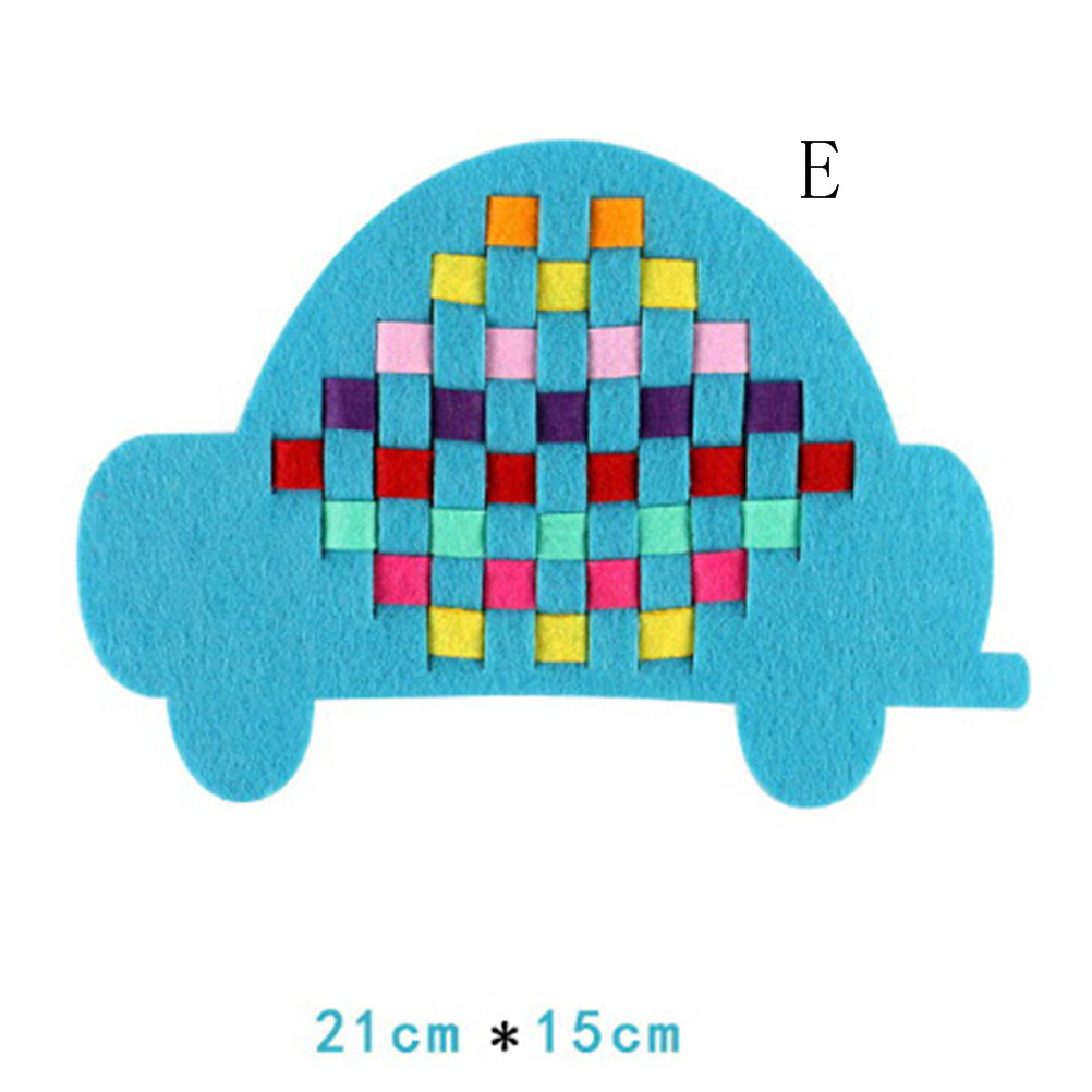 Montessori Teaching Aids Math Toys Kindergarten manual Diy Handmade Crafts Weave cloth Early Learning Education Toys: E