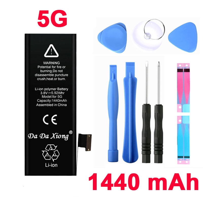 100% Original Da Da Xiong 1440mAh Echtem Li-Ion praktisch Zubehör Ersatz Batterie Pack für iPhone 5 5G