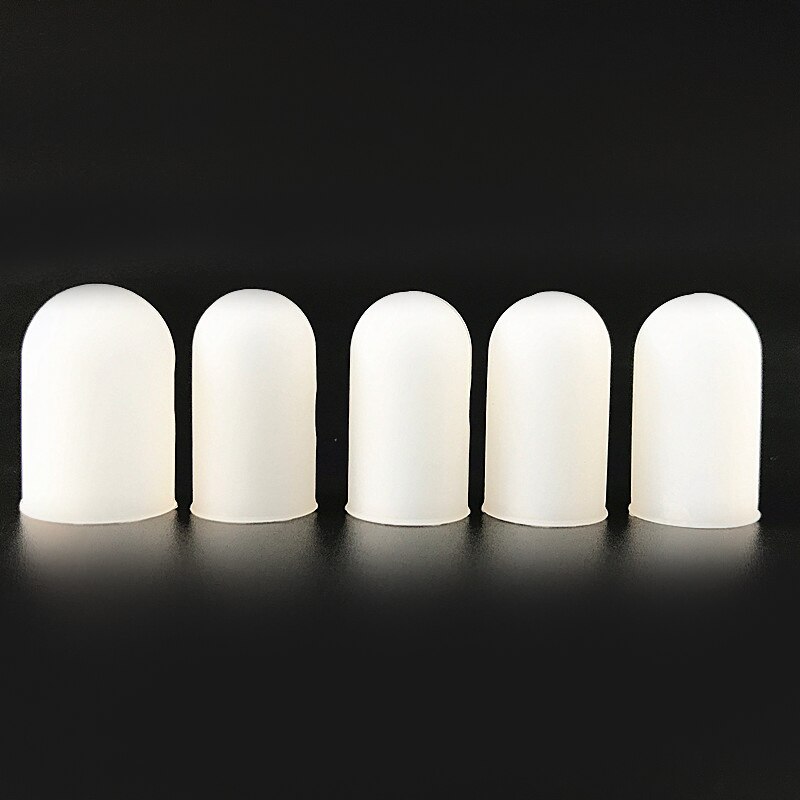 5pcs Silicone Fingers Cover Cap Fingertip Protector Insulation Finger Guard Anti-skid Set Finger Protect Barbecue Kitchen Tool