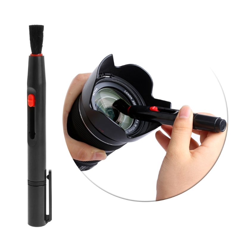 Cepillo 3 en 1 para limpieza de lentes, soplador de aire, toallitas, paño de limpieza, Kit de accesorios para cámara de vídeo y fotos