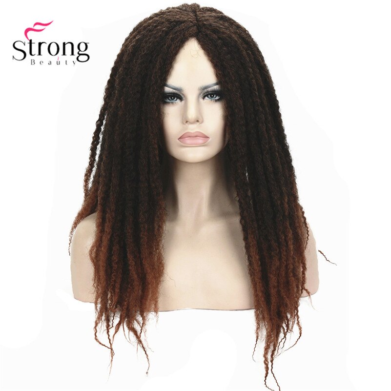Long 28inch Braiding Hair Wig Box Braids Crochet Braids Hairstyles Wigs COLOUR CHOICES: Ombre