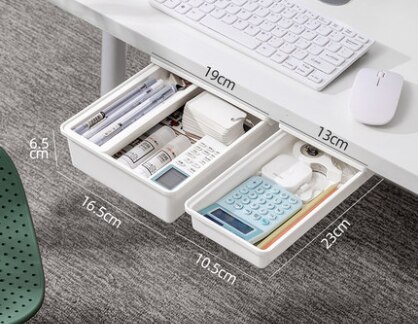 Hidden drawer storage box under the desk large desk office good things shelf under the desk hidden artifact: S M