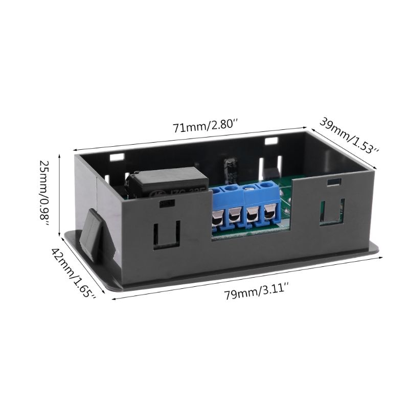 0.1s - 999h Countdown Timer Programmable Cycle Control Module Time Dalay Relay 5V/12V/220V Optional Voltage