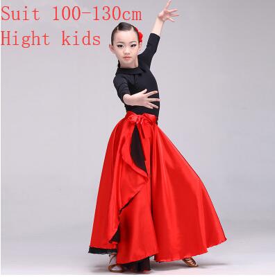 Lady Spaans Dansen Rok Meisjes Kleuterschool Prestaties Pak Vrouwelijke Spaans Stierenvechter Jurk Stierengevecht Kostuum D-0730: Redkids / 180