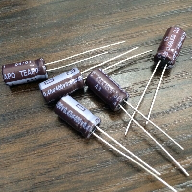10 Pcs 0.47 Uf 400V Teapo Sek Serie 6X11 Mm 400V0.... – Grandado