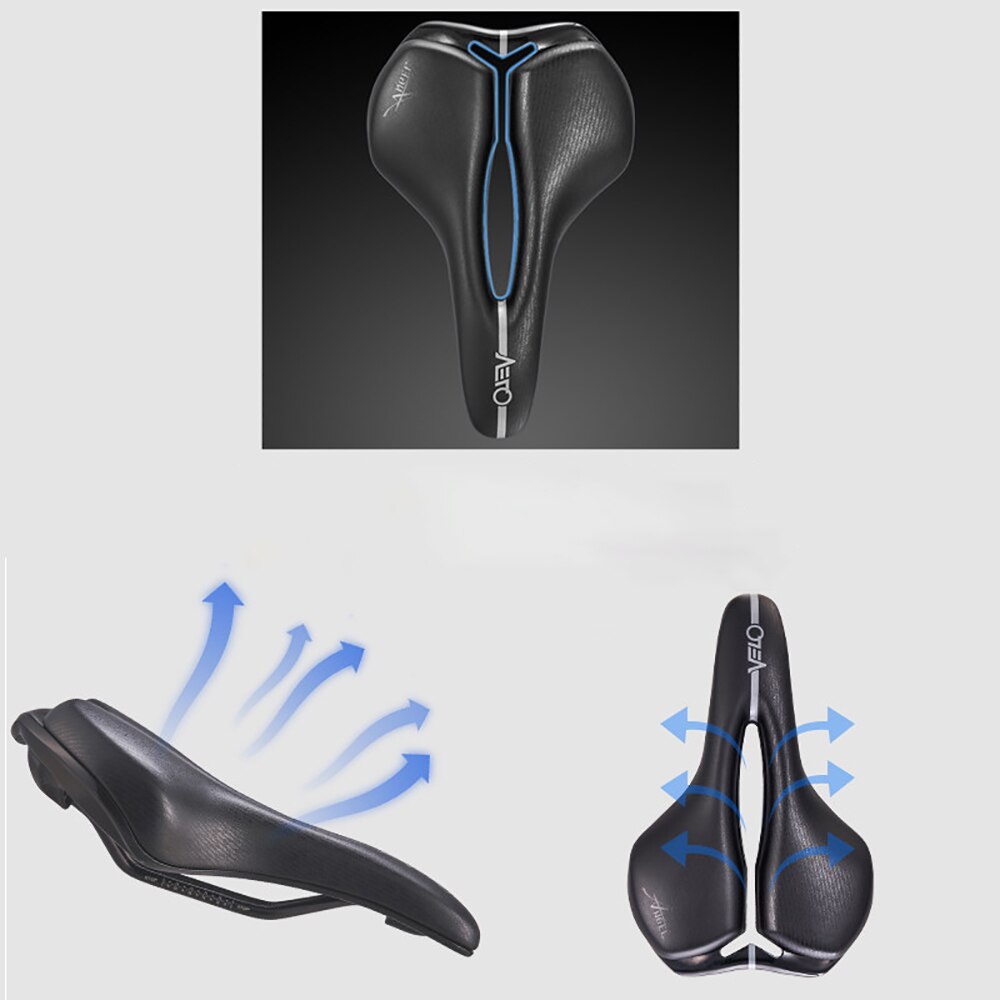 Velo VL-6311 MTB Road Bike Saddle Rainproof Microfiber Leather Bicycle Saddle Foam Cushion Soft Comfort Cycling Bicycle Saddle S