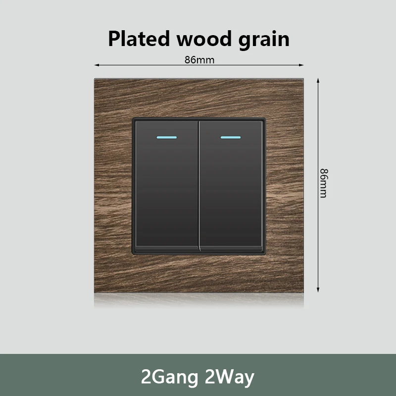 Interrupteur d'éclairage mural rétro grain de bois, prise de courant murale rapide de Type C 18W 220V, prise électrique européenne EU FR avec chargeur USB: Marron