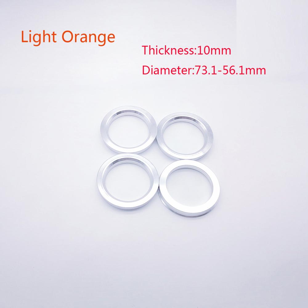 4 st/set navringar nav centriska ringar bil hjulhål mitt krage 73.1-56.1mm för subaru