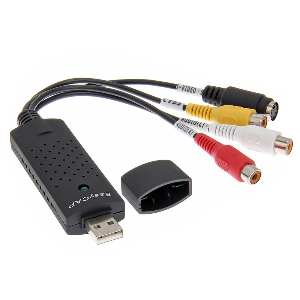 1pc USB 2.0 Video For TV DVD VHS Capture Adapter Usb Adapter Converter Audio Video PC Cables