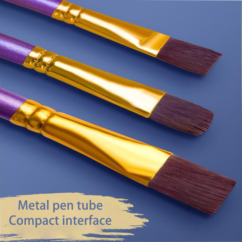 10 Pcs Set Nylon Hair Children's Artists Painting Brush Art Special Multifunction Hook Line Short Pointed Pen Available 4 Colors