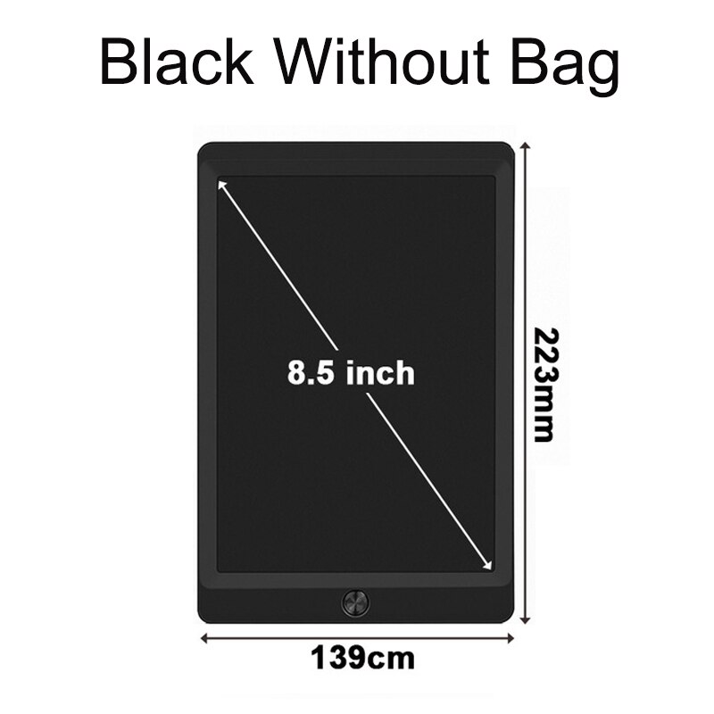 LCD escritura Tablet 8,5 10 pulgadas Digital dibujo de la tableta electrónica de escritura a mano mensaje gráficos de los niños tablero de escritura: 8.5 inch black
