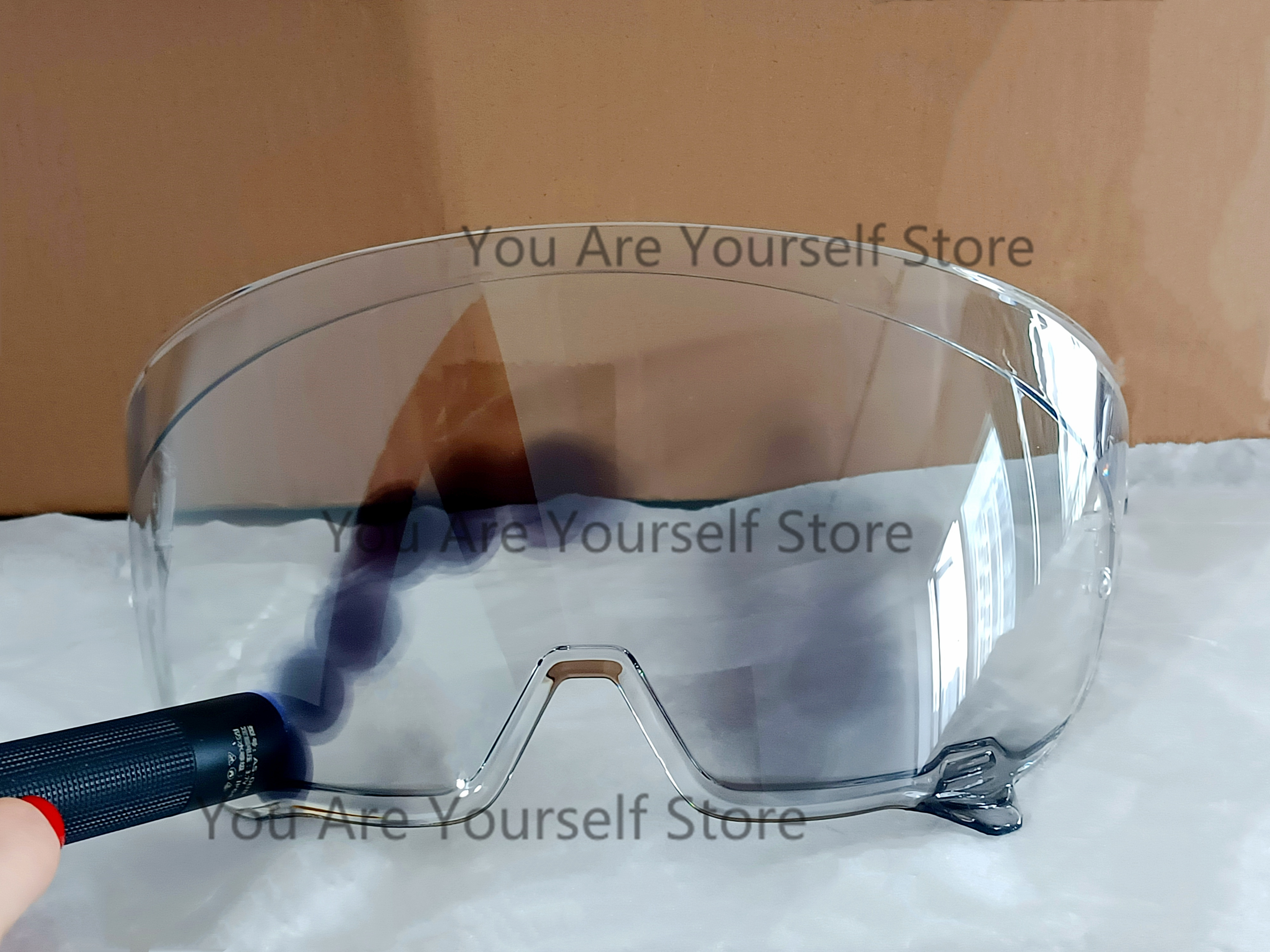 RUROC-Visor para casco de motocicleta ATLAS 3,0 4,0, gafas de protección, Visor de cristal, Accesorios de Mica: Castaño