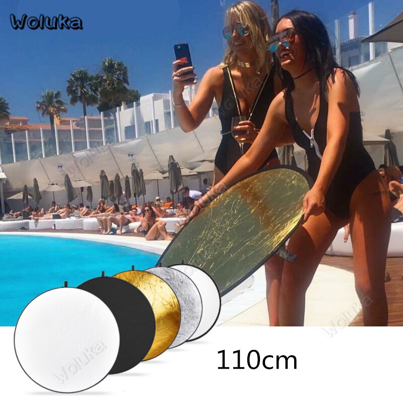 5 In 1 Reflector Board 110Cm Photo Studio Opvouwbare Fotografie Vulling Licht Draagbare Ronde Reflecterende Zachte Licht Boord CD50 t10