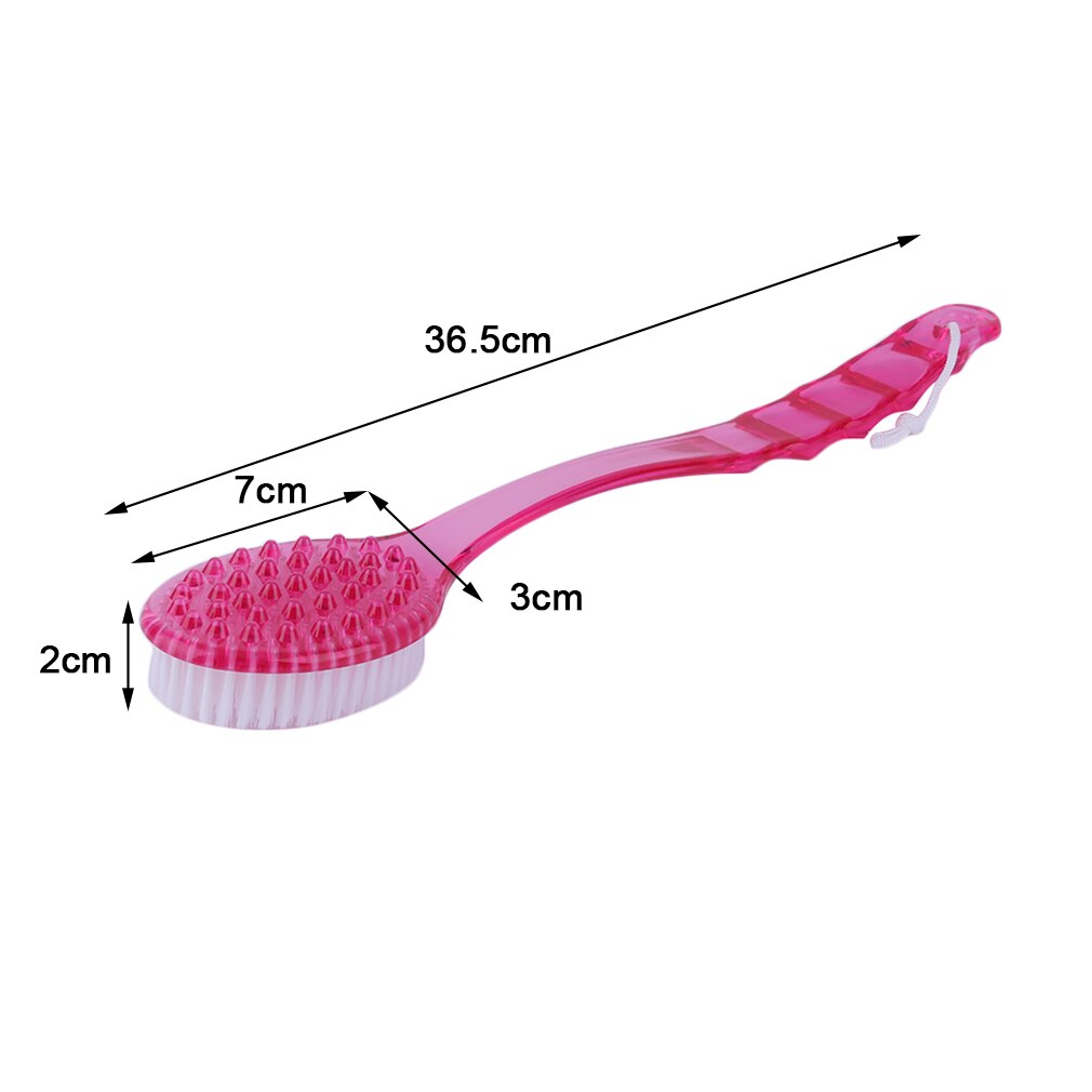 Långhanterad plast bad dusch rygg borste skrubber hud rengöring borstar kropp för badrumstillbehör rengöringsverktyg