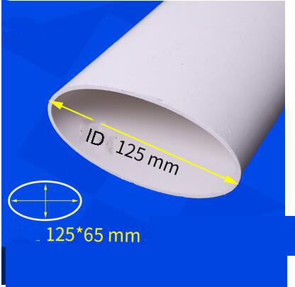 toilet shifter PVC toilet connection Adjustable Length Flat Pipe Fittings Sewage System accessories drain pipe: flat pipe-40cm