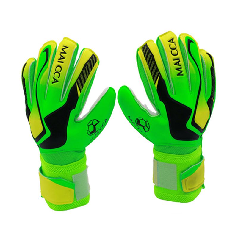 Men Kids Football Soccer Goalkeeper Anti-Slip Training Gloves Breathable Fitness Gloves Hand Protector Guard: green / 8