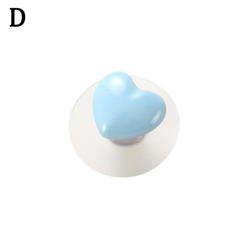 Schattige meubeldeurgreep schuifraam kunststof kast keukenknoppen handgrepen ponsvrije lade zelfklevende hardware hand  c2 o 3: D