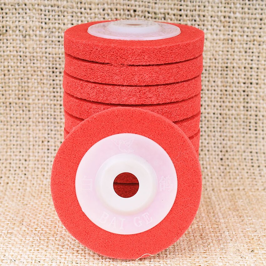 4-inch Polishing Wheel 100*16 Buffing Pad Stainless Steel Polishing Pad for Polishing Machine Nylon Brushed Wheel Fiber Wheel