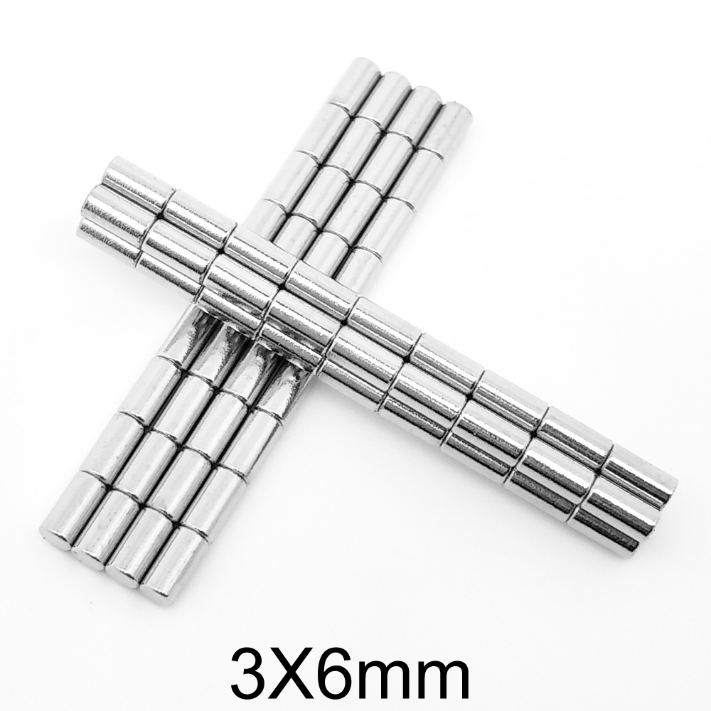 50 ~ 1000PCS 3x6 Zoeken Kleine Diameter Magneet 3mm x 6mm Bulk Kleine Ronde Magneten 3x6mm Neodymium Schijfmagneten 3*6 sterke magnetische