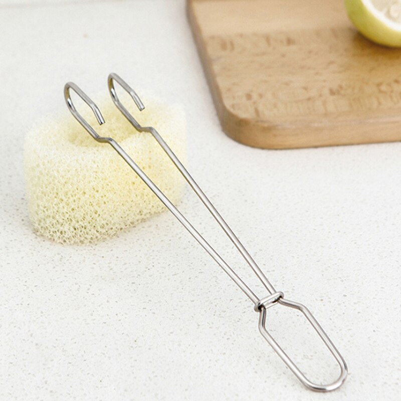Schoonmaak Tool Spons Borstel Voor Flesvoeding Rvs Handvat Cup Borstel Vervangbare Spons Flessenborstel