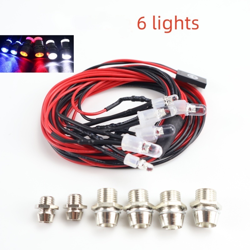 Remote control model car 12 Led light group, Tamiya RC car light simulation linkage, three-way controllable turn signal light: Khaki