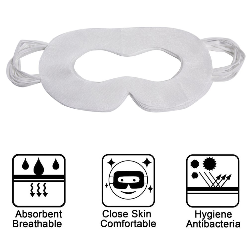 100 Stuks Wegwerp Virtual Reality Cover Hygiënisch Masker Eye Mask Gezicht Bescherming Te Absorberen Zweet Voor 3D Virtual Reality