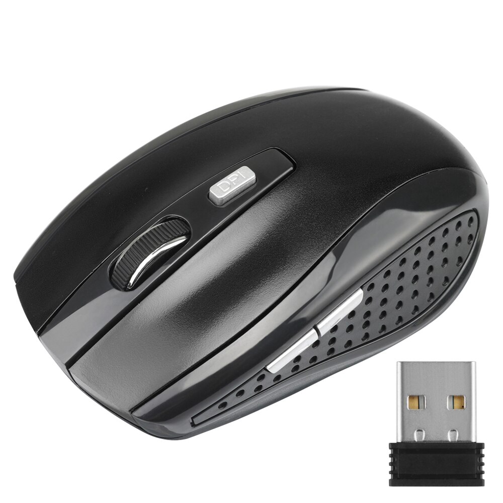 2.4Ghz Draadloze Optische Muis Responsieve En Vloeiende Cursorbesturing Draadloze Gaming Muis Draagbare Praktische Comforty Muis D30: A-Black