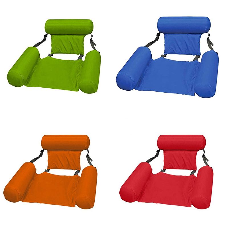 Hammock Inflatable Pool Float Multi-Purpose Summer Swimming Pools Water Chair Portable Sports Lounger X5XE