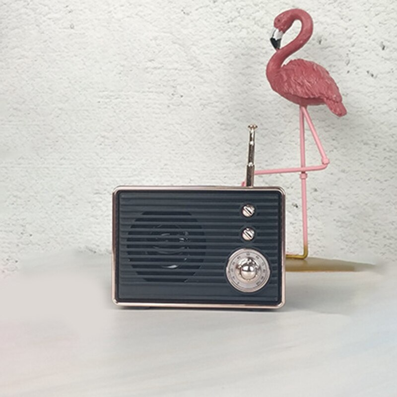 Kleine Tv Mini Retro Bluetooth Speaker Draagbare Mobiele Telefoon Subwoofer Draadloze Creatieve