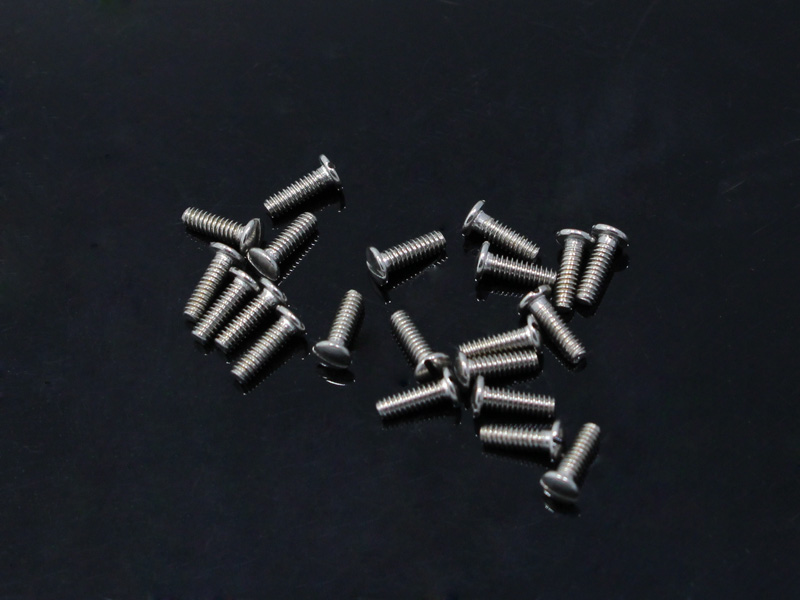 200pcs Size 2.5x1.4x1.5-8.5mm Eyeglasses Glasses Hinge Screws Slotted Head: green