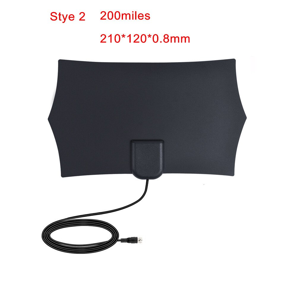 Kebidu 4K 8K Indoor High Gain HD TV DTV Box Digital Antena TV Aerial Amplified 25/50/80/200Miles Booster Active Aerial: Type 2