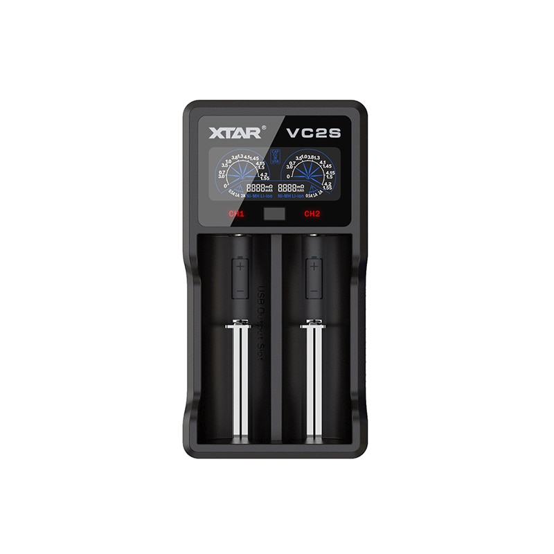 XTAR VC2 VC2 más VC4 VC2S VC4S cargador de batería para 10440/16340/14500/14650/18350/18500/18650/18700/21700/20700/17500