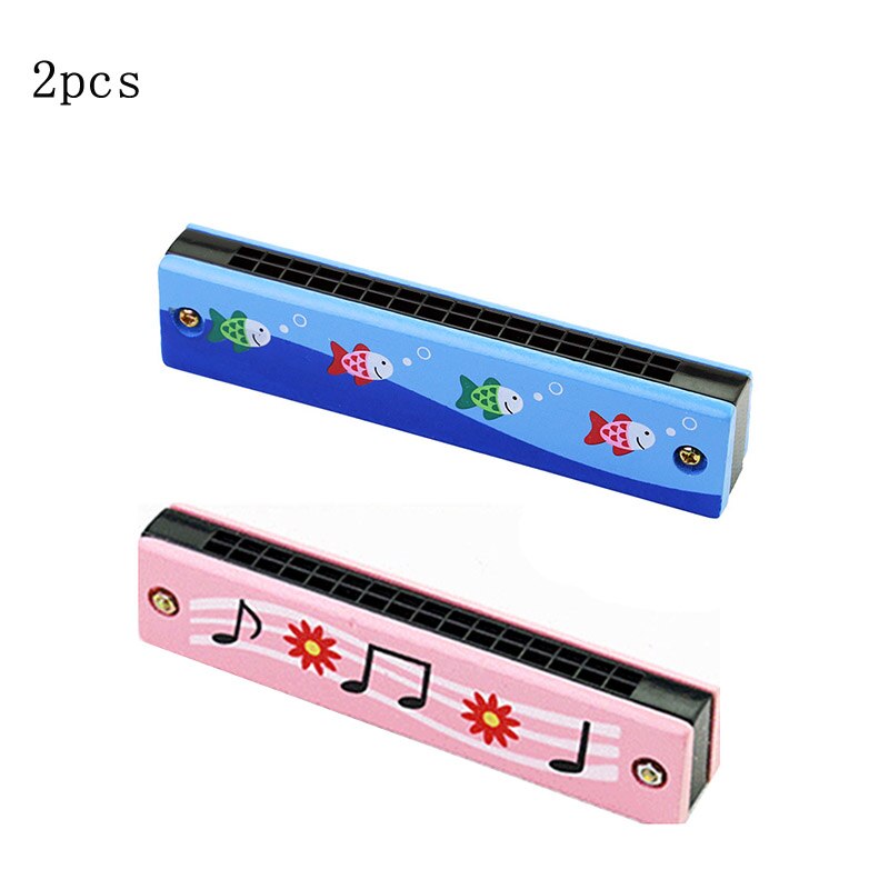 Children Harmonica 16 Holes Cute Cartoon Harmonica Kids Wind Instrument Beginner Musical Educational Toy: set 2