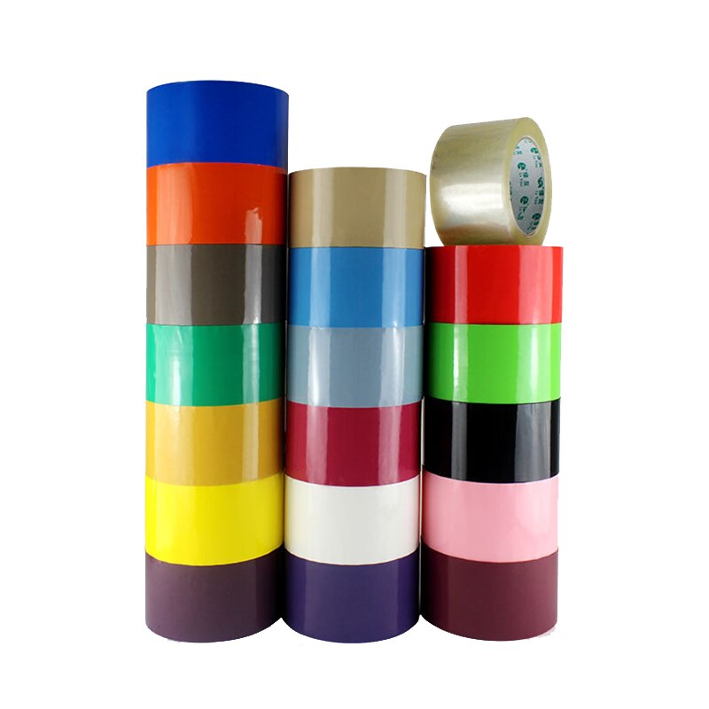 19 Colors Packing Tapes Plastics Adhesive Tape Express Boxes Packaging Tape Long Adhesive Plaster 4.8cm x 90m