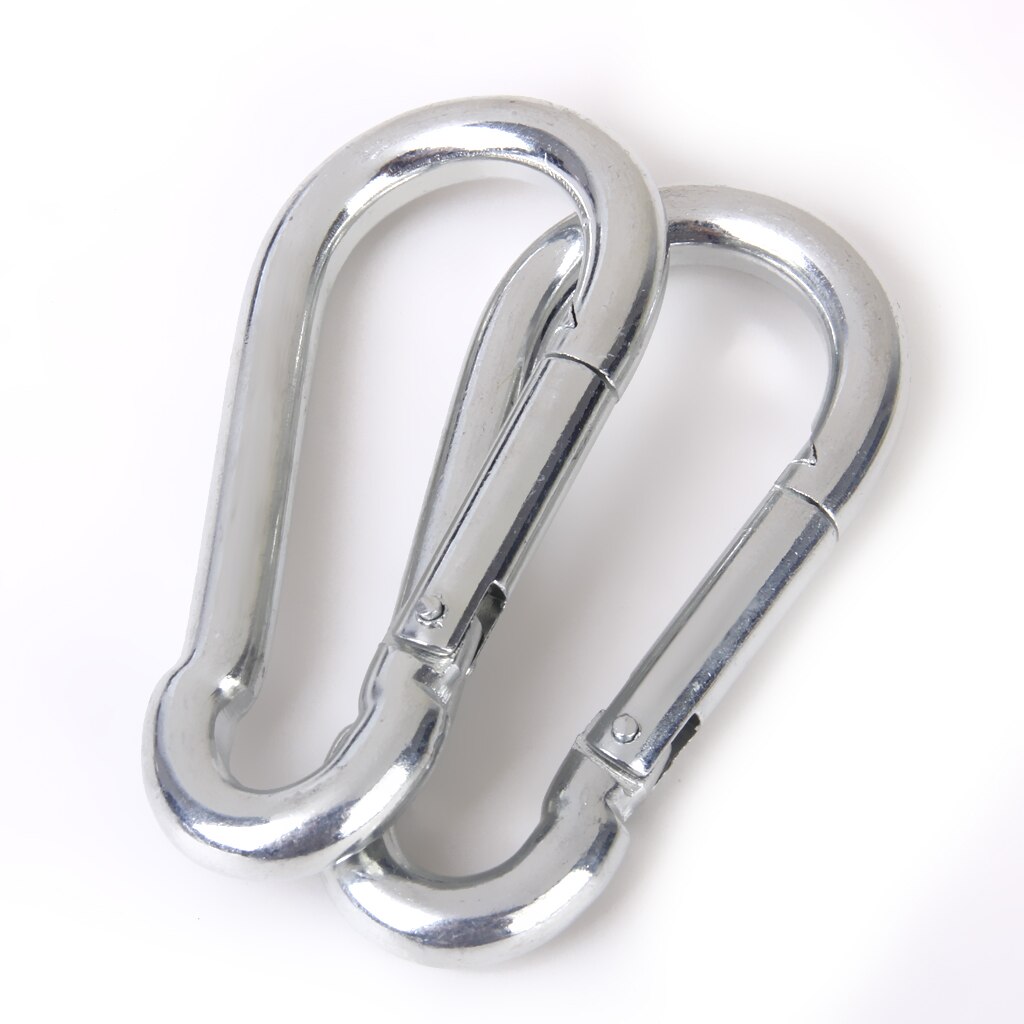 2Pcs Carabiner Spring Snap Clip Haak Sterke &amp; Duurzaam Kamperen/Wandelen/Schommel Touw Van Boom/beam Speeltuin Trapeze