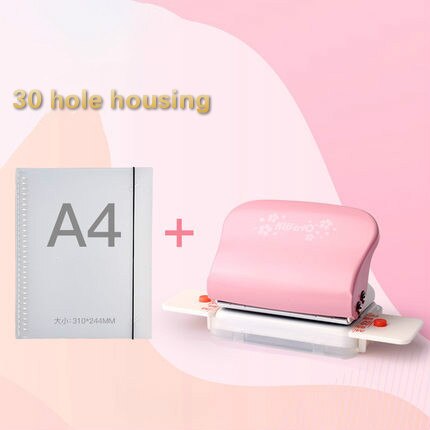 A4(30 Holes)b5(26 Holes)a5(20 Holes) Hole Puncher Loose Leaf Hole Punch Handmade Loose-leaf Paper Hole Puncher Stationery Office: MULTI