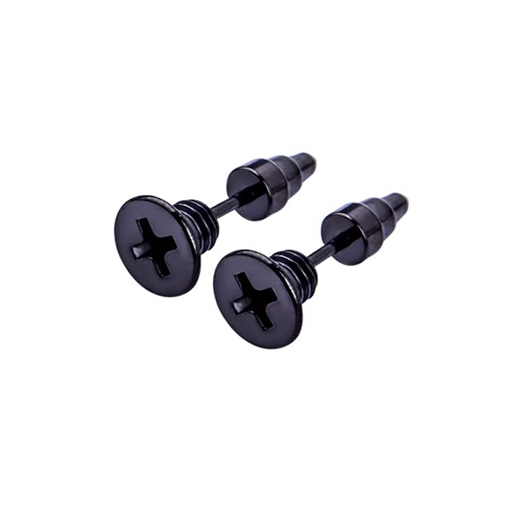 5 Pairs Punk Men &amp; Women Stud Earring Anti Allergic Stainless Steel Body Piercing Whole Screw Stud Earrings Funny jewelry: 1 Pair-Style A2